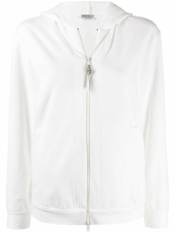 Photo: BRUNELLO CUCINELLI - Zipped Cotton Hoodie