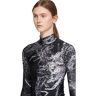 S.R. STUDIO. LA. CA. Black Fern Fitted Turtleneck