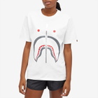 A Bathing Ape Women's Shark T-Shirt in White