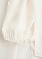 High Give Chase Satin Blouse Cream