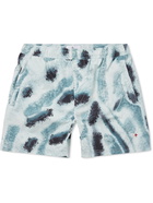 Stone Island - Mid-Length Printed Swim Shorts - Blue