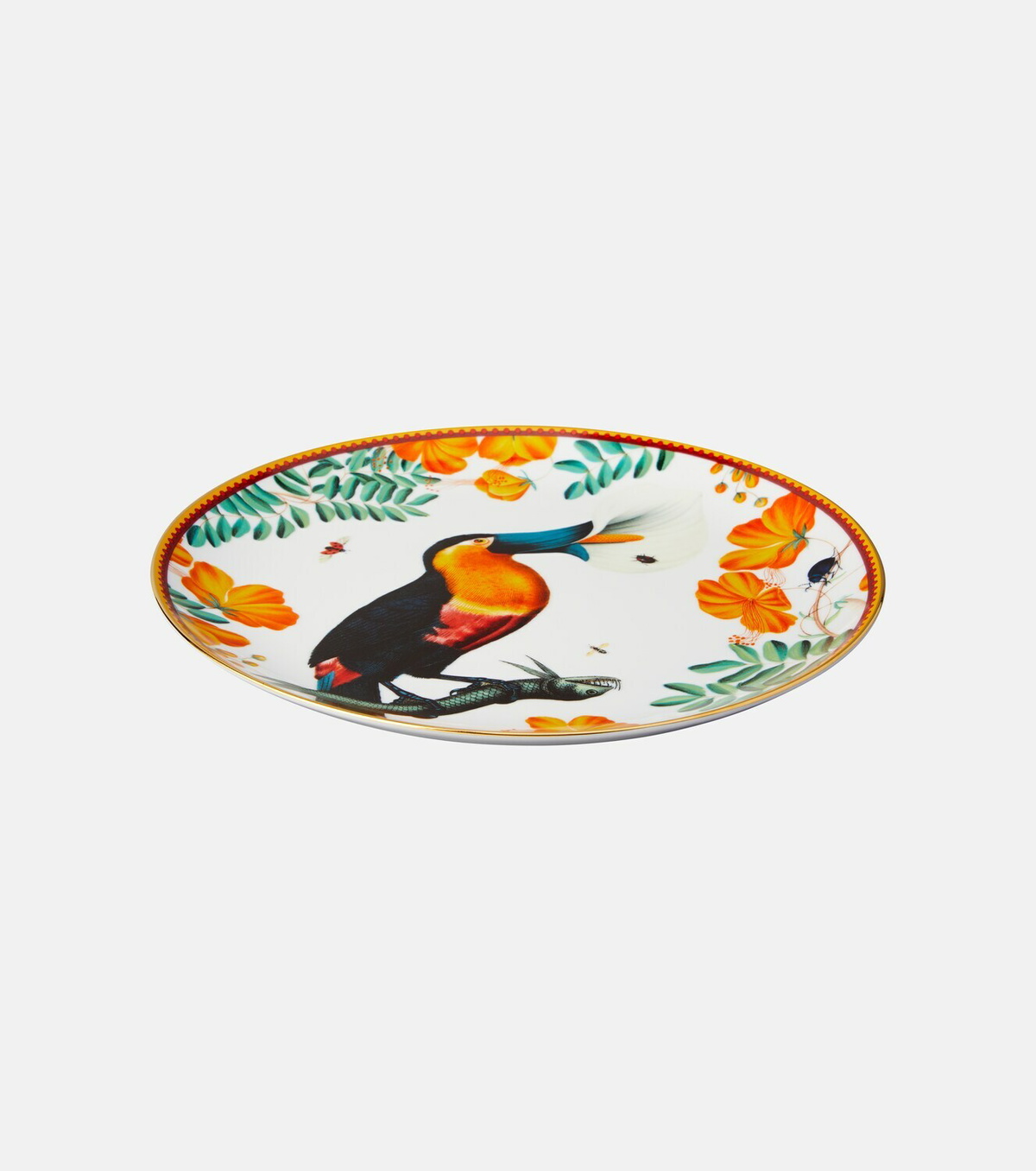 La DoubleJ Floroucan porcelain decorative plate