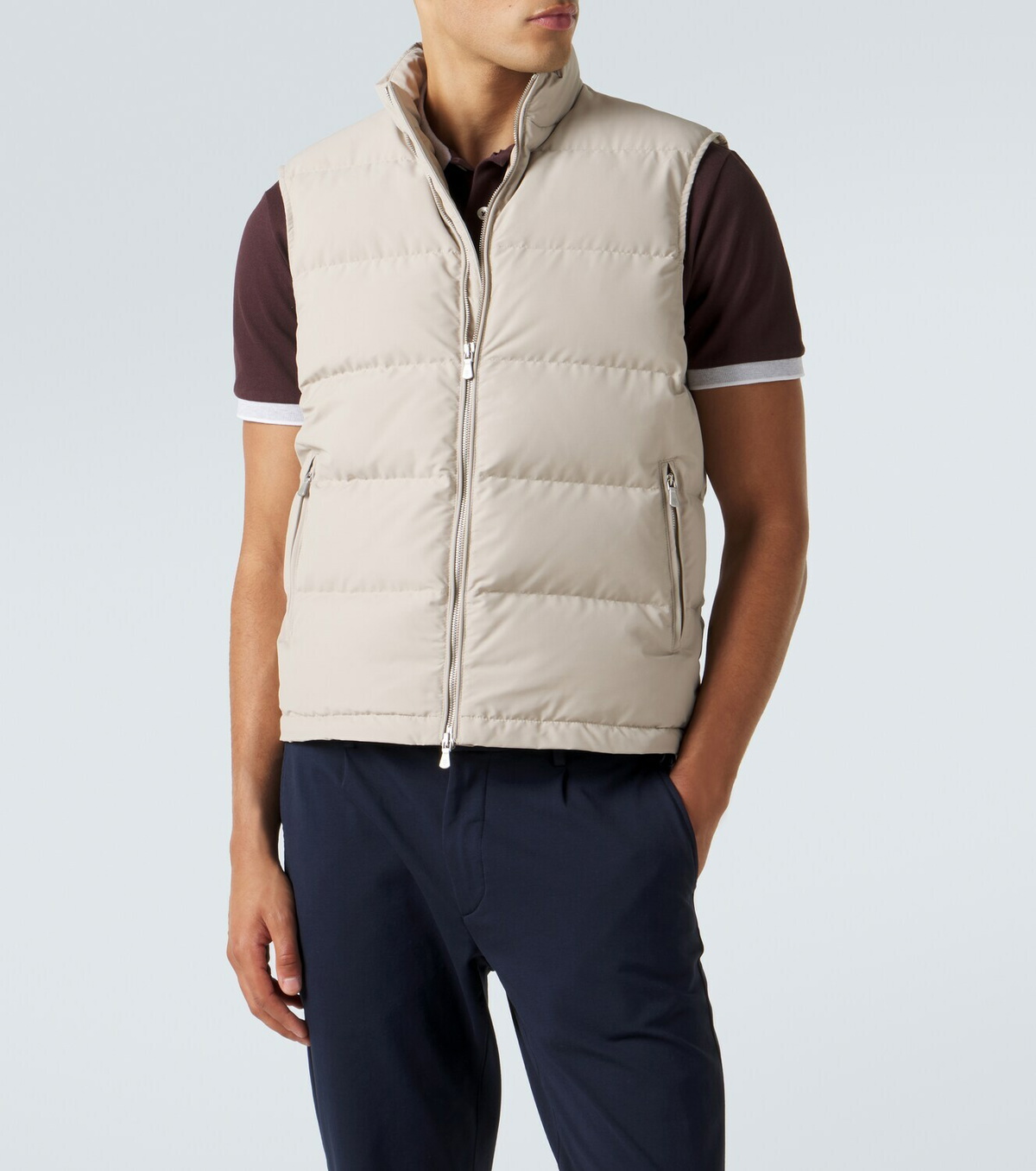 Eleventy Wool-blend down vest