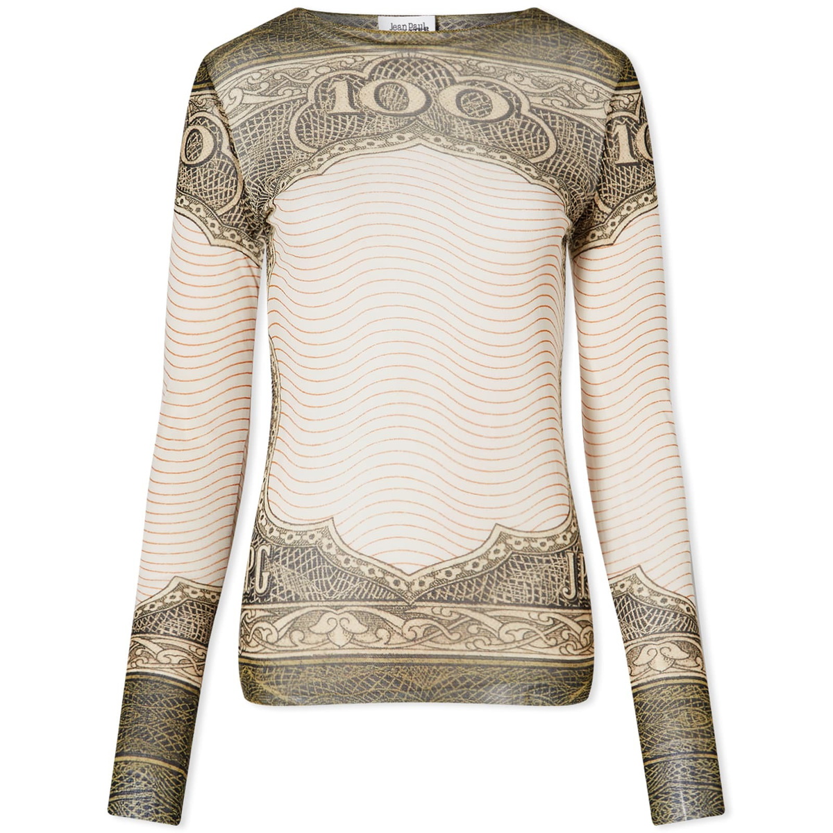 トップス Jean Paul Gaultier lace mesh long sleeve Jean paul gaultier top mesh | The Webster