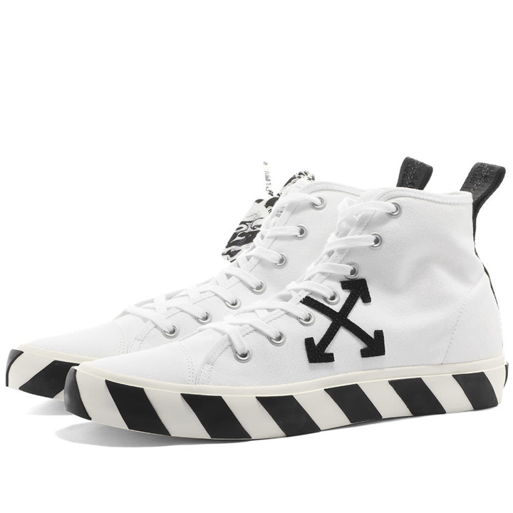 Photo: Off-White Mid Top Vulcanized Canvas Sneaker