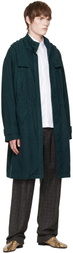 Dries Van Noten Blue Cotton Coat