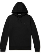 Stone Island - Logo-Embroidered Cotton-Blend Jersey Hoodie - Black