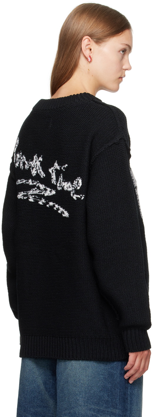 Doublet Black Intarsia Sweater