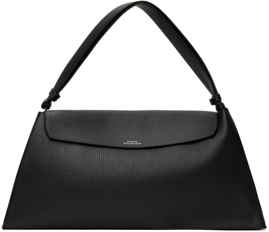 Studio Nicholson Black Shiboru Leather Bag Studio Nicholson