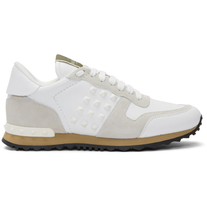 Valentino White Valentino Garavani Rockstud Sneakers Valentino Garavani