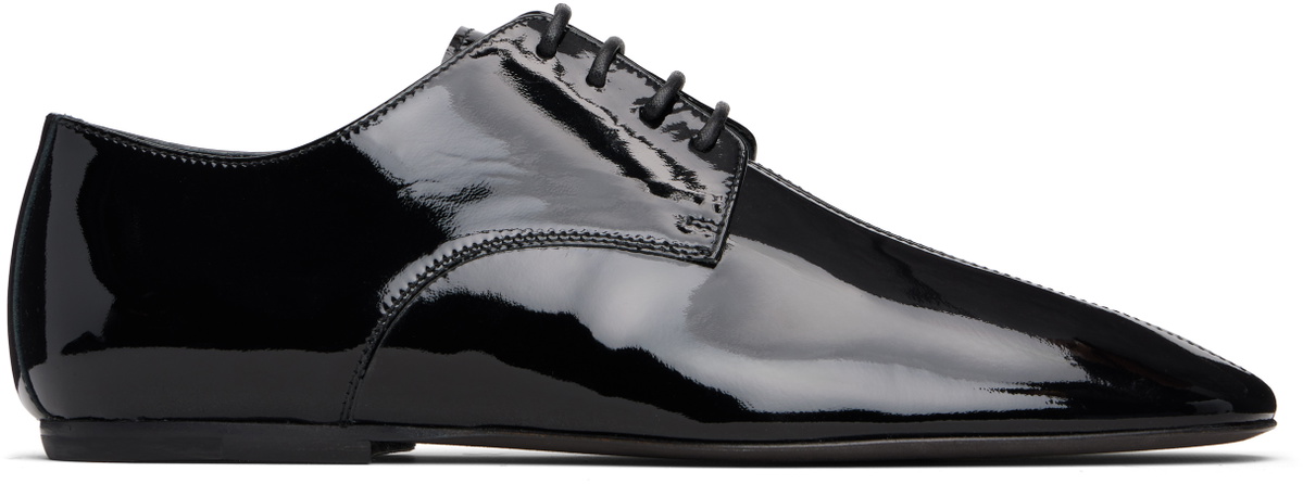 Dries Van Noten Black Square Toe Derbys