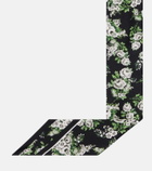 Dolce&Gabbana Floral silk twill scarf