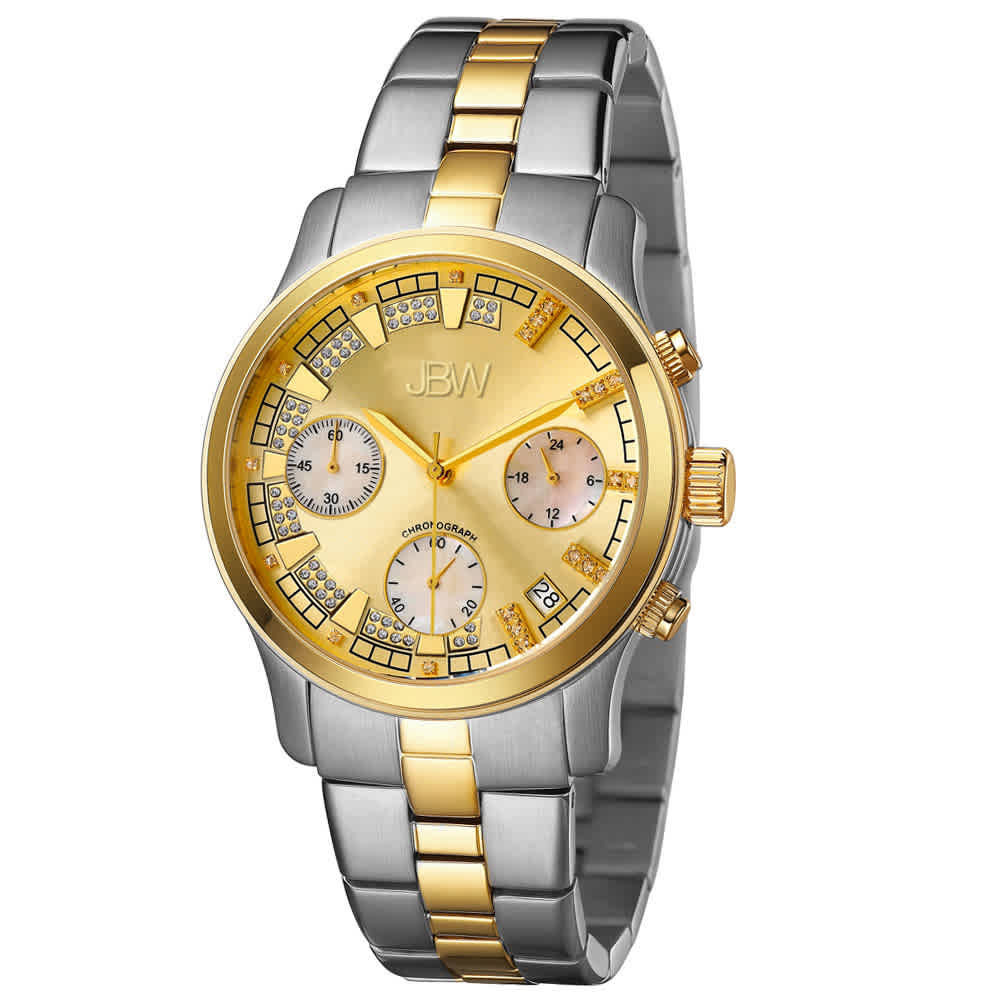 JBW Muse Chronograph Quartz Diamond Unisex Watch JB-6217-C