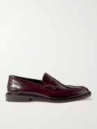 VINNY'S - Townee Leather Penny Loafers - Burgundy - 40