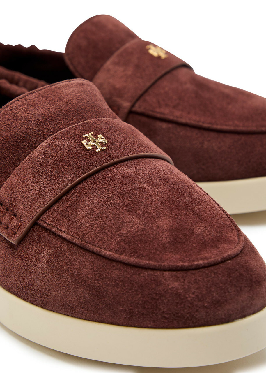 Tory Burch Ballet Sport Suede Loafers Brown