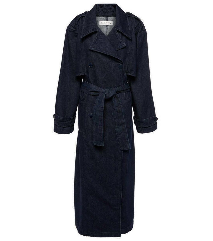 Photo: The Frankie Shop Nikola denim trench coat