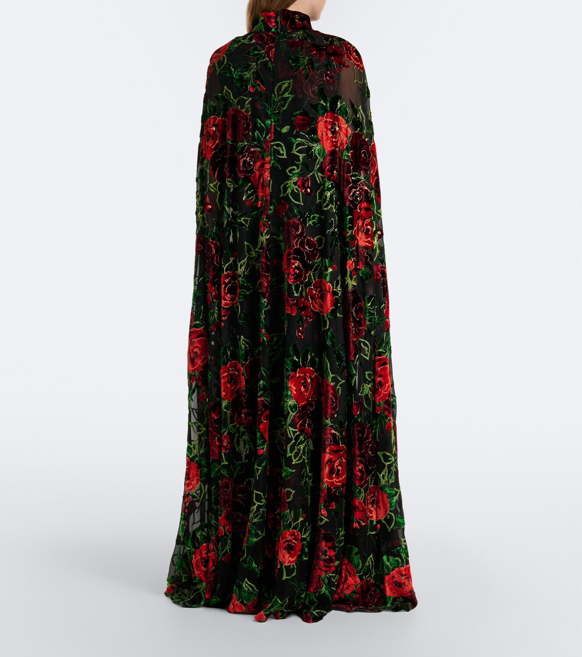 Rodarte Floral devoré velvet gown