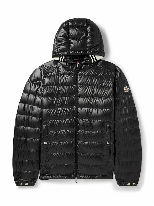 Photo: Moncler - Logo-Appliquéd Quilted Shell Hooded Down Jacket - Black