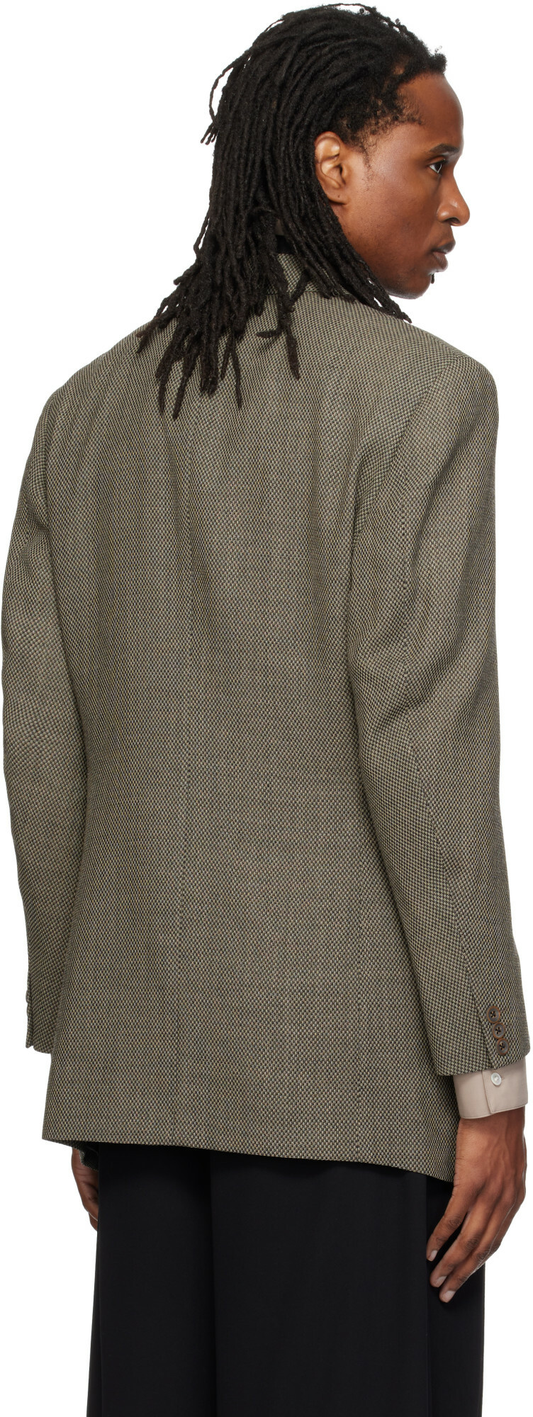 SOSHIOTSUKI Gray 80s Classic 6B Shaped Blazer