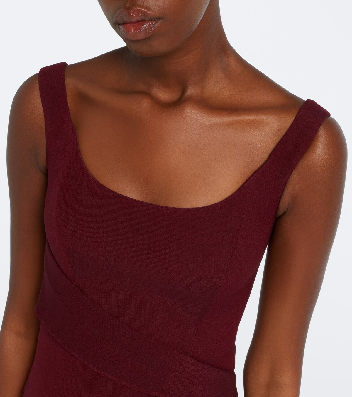 Roland Mouret Draped wool and silk top
