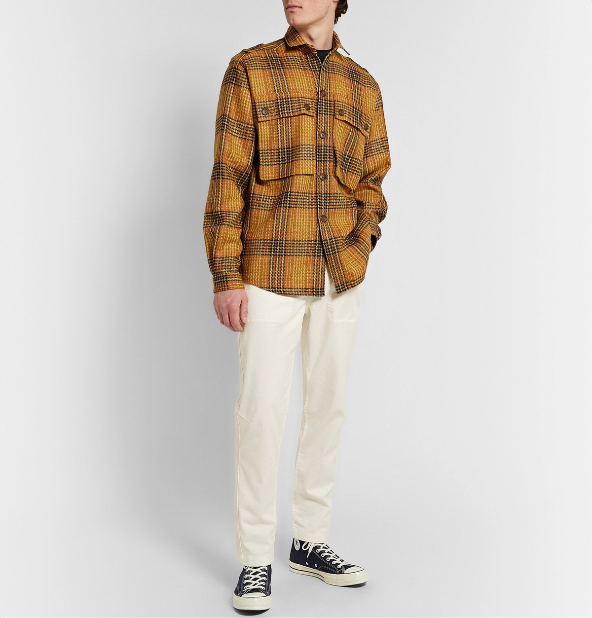 Alex Mill - Slim-Fit Stretch-Cotton Twill Drawstring Trousers ...