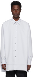 OAMC Blue Embroidered Shirt