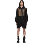 Ann Demeulemeester Black Sheer Area Shirt