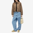 Dickies Women's Lined Eisenhower Cropped Jacket in Mushroom