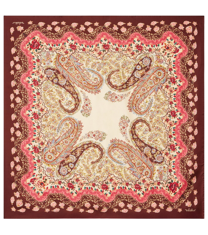 Photo: Valentino Printed silk twill scarf