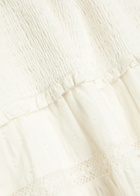 Loveshackfancy Colbera Lace-trim Cotton Mini Dress White