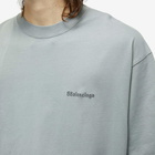 Balenciaga Men's Corporate Logo T-Shirt in Black/White