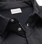 Moncler - Slim-Fit Quilted Shell and Ribbed Wool Jacket - Blue