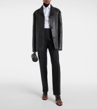 The Row Fabian leather jacket