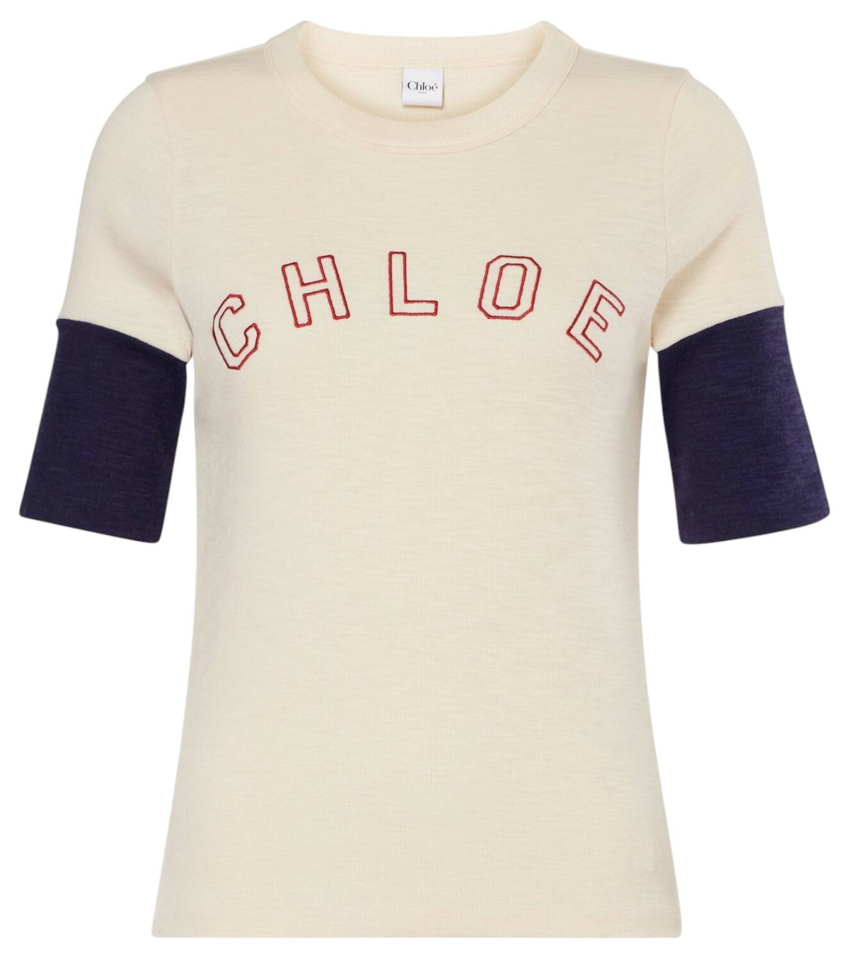 Tシャツ・カットソー CHLOE Woman T-Shirt Beige CH25UJH04187 286 T-shirt with logo Chloé Beige | Grifo210