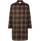 Mr P. - Checked Twill Overcoat - Brown