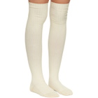 Baserange Off-White Overknee Socks