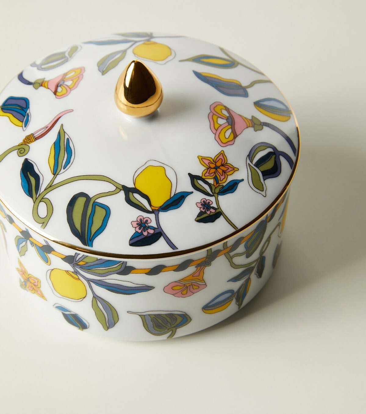 La DoubleJ Borboni White porcelain container