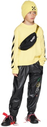 Off-White Kids Black Graffiti Belt Bag