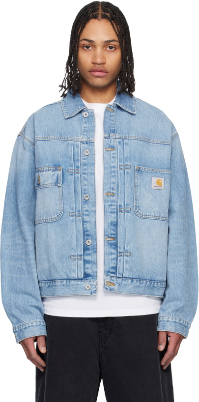 Photo: Carhartt Work In Progress Blue Belmar Denim Jacket