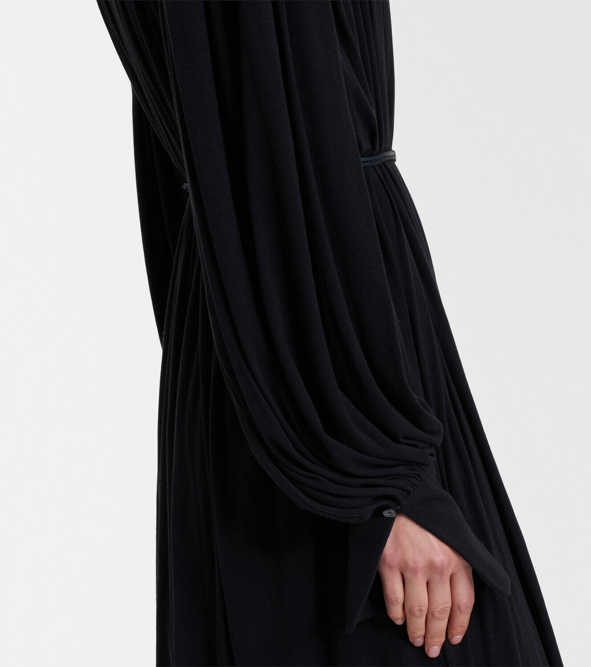 Calvin Klein Collection Yasmine scarf-detail cotton-blend maxi gown