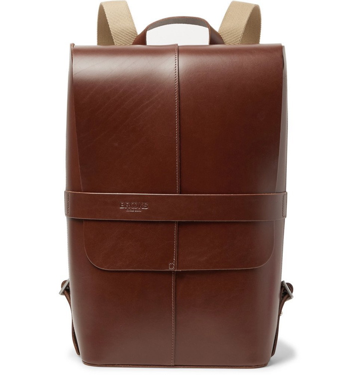 Photo: Brooks England - Piccadilly Vegetable-Tanned Leather Backpack - Brown