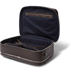 Valextra - Pebble-Grain Leather Briefcase - Dark brown