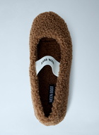 Moon Boot Shearling Ballerina Flats