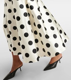 Max Mara Cippo polka-dot cotton and silk maxi dress