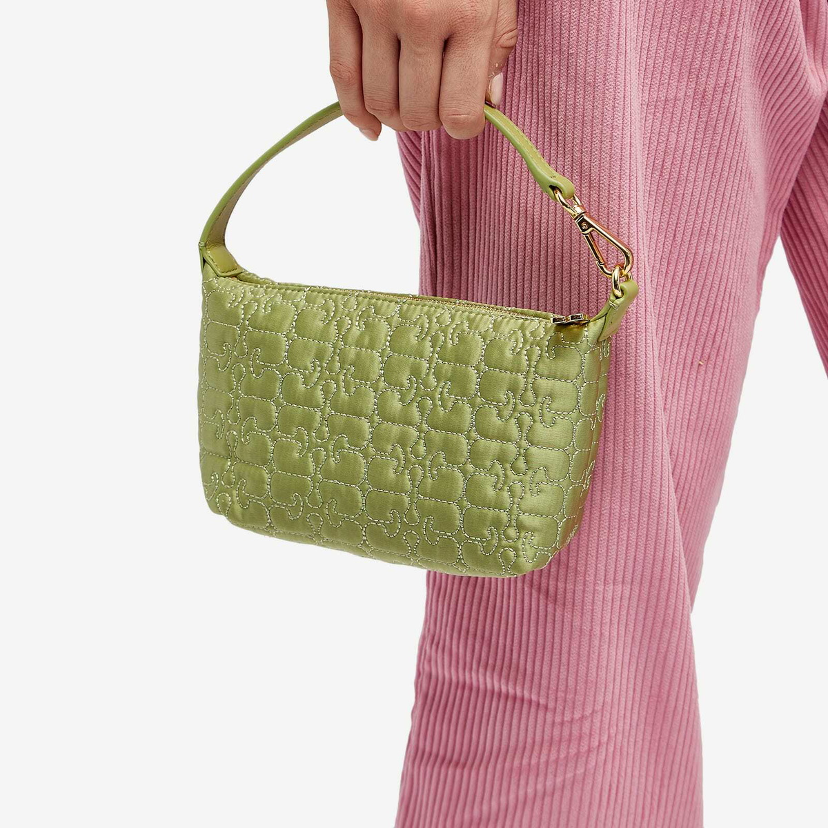 GANNI Women's Butterfly Small Pouch in Mosstone GANNI