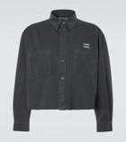 Miu Miu Logo denim shirt
