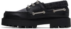 Givenchy Black Storm Boat Shoes