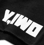 Y,IWO - Logo-Print Loopback Cotton-Jersey Drawstring Shorts - Black