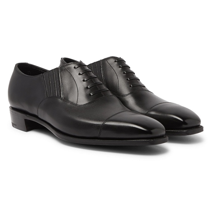 Photo: George Cleverley - Bodie II Leather Oxford Shoes - Black