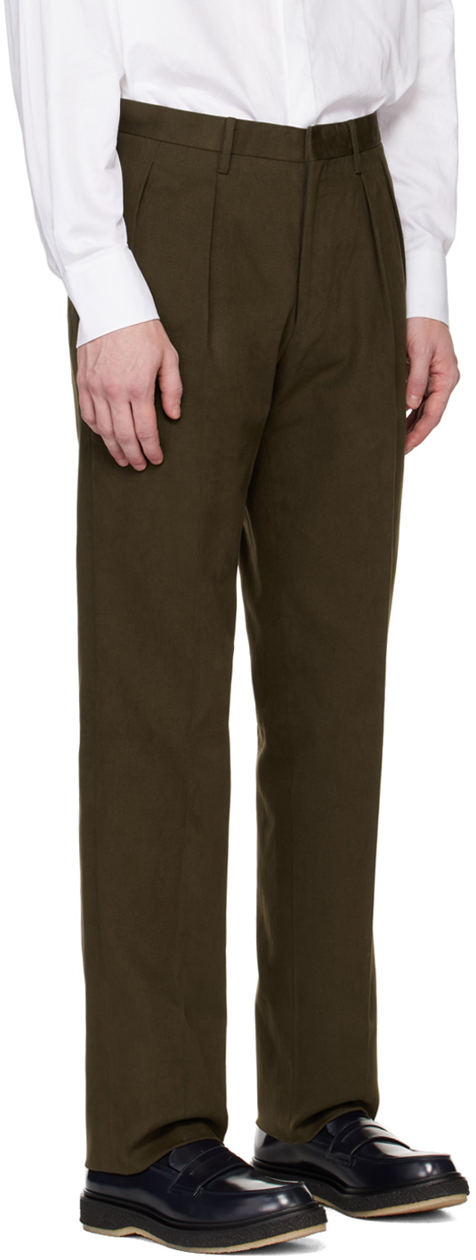 Ring Jacket Brown Pleated Trousers
